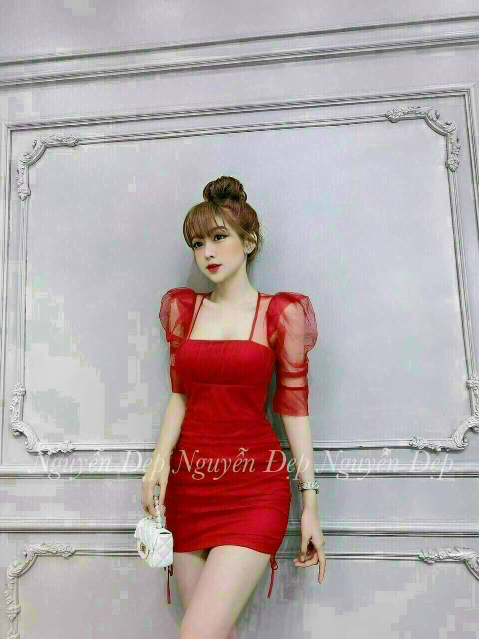 Đầm Body Phối Lưới