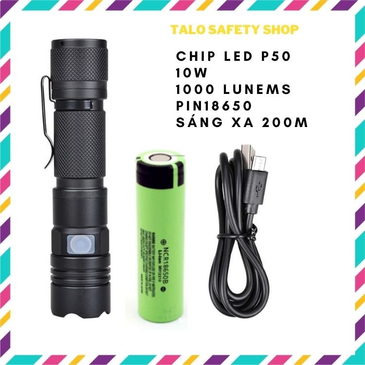 Đèn pin siêu sáng cầm tay mini