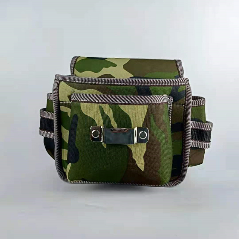 Multi-functional tool kit small portable small waist bag durable canvas hard-wearing carpenter, electrician nail pocket for men, for construction purposes