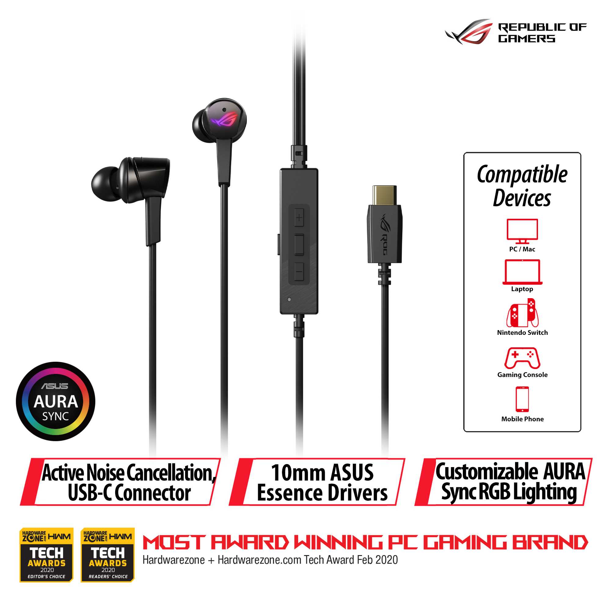 asus rog cetra active noise cancellation