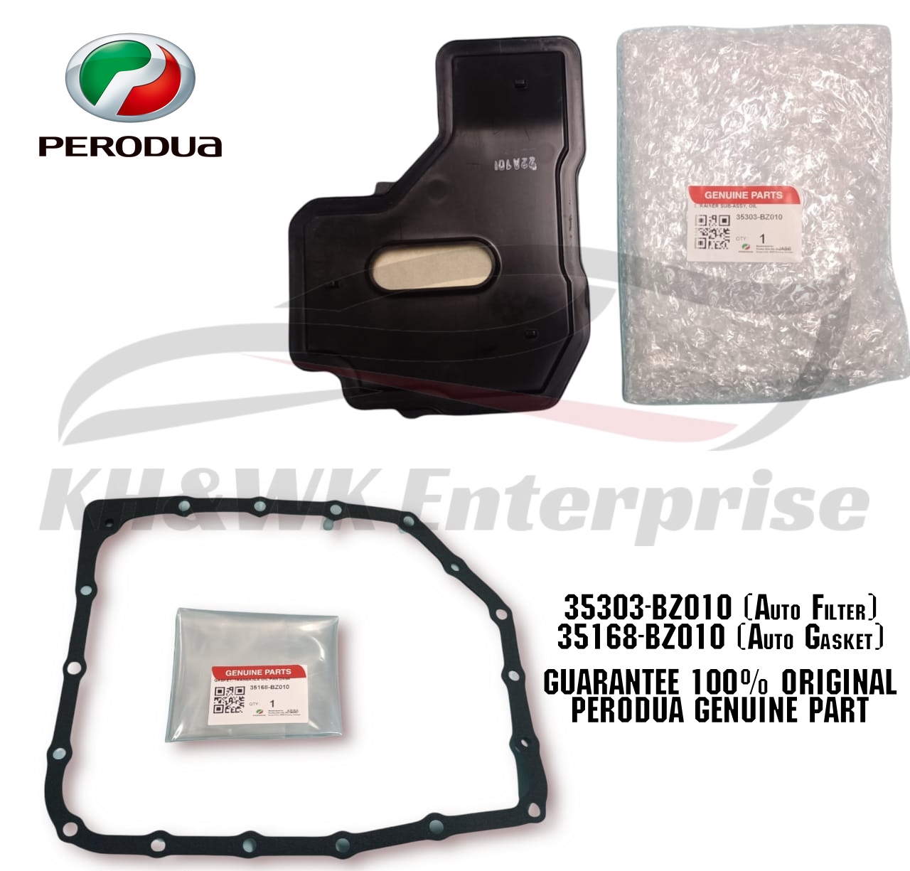 PERODUA AUTO TRANSMISSION FILTER WITH GASKET MYVI L/B,AXIA,BEZZA, NEW