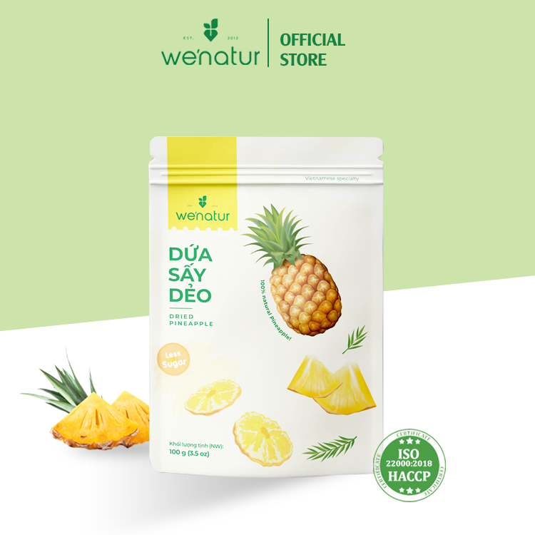 [Thơm Ngon] Dứa Sấy Dẻo Tự Nhiên We'natur 100g