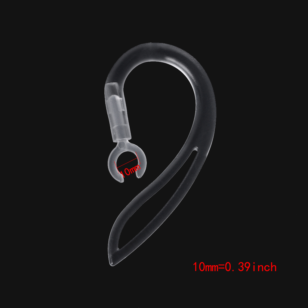 Tai nghe tương thích Bluetooth 10mm kẹp móc đeo tai silicon mềm trong suốt