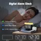 YORTOT Wireless Charging Station-5 in 1 Wireless Charger Alarm Clock, 7 Night Lights, iPhone/AirPods Charging Dock/Apple Watch Compatible-Option - American Plug. 