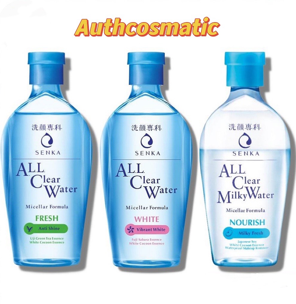 Tẩy Trang Dưỡng Trắng Senka Không Cồn (230ml)