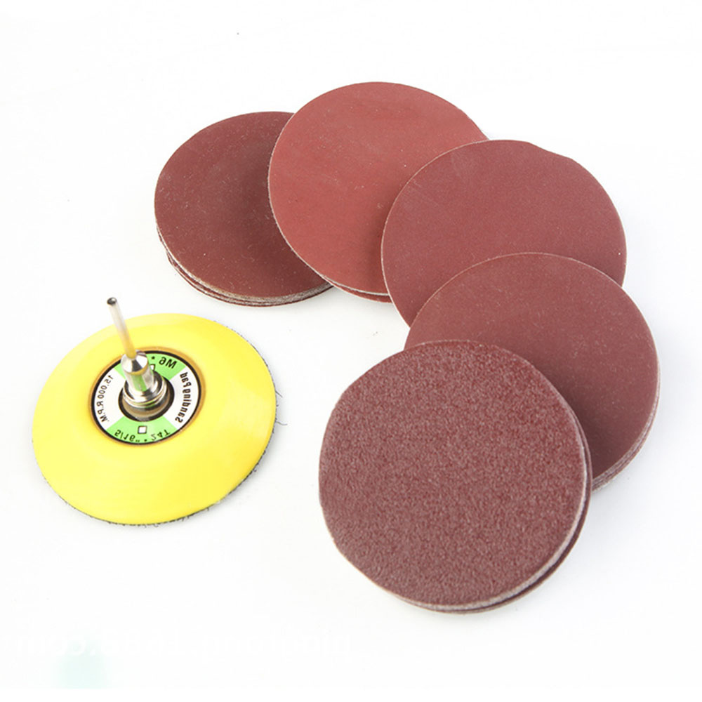 60pcs 3 Inch Sanding Discs Pads Multiple Sizes Sandpaper 100 to 2000 Grit 75mm with 2 Inch Abrasive Polish Pad Plate