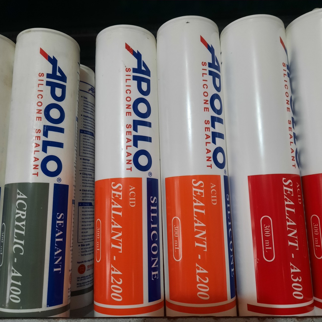 Keo silicon apollo đủ loại A100, A200, A300. A500 (GIÁ 1 LỌ)