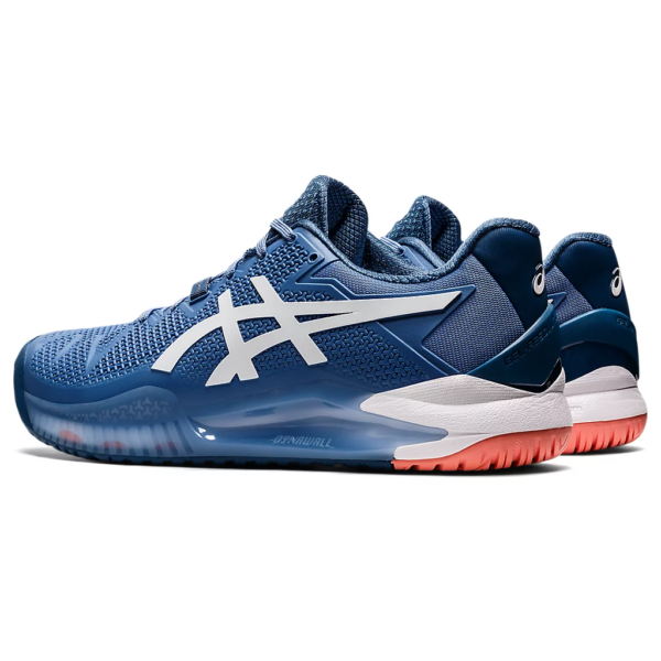 [Chính Hãng] Giày Tennis Asics Gel Resolution 8 Clay-Blue Harmony/White
