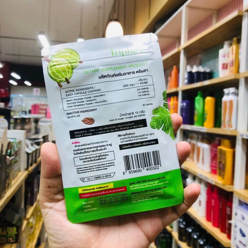 Viên uống giảm cân detox triphala Thái Lan