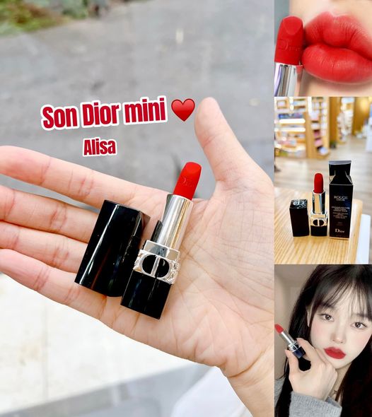 Son DIOR 𝐌𝐈𝐍𝐈 𝟗𝟗𝟗 𝐑𝐨𝐮𝐠𝐞 𝐌𝐚̀𝐮 Đ𝐨̉ 𝐦𝐚𝐭𝐭𝐞 1,5g-ALISA