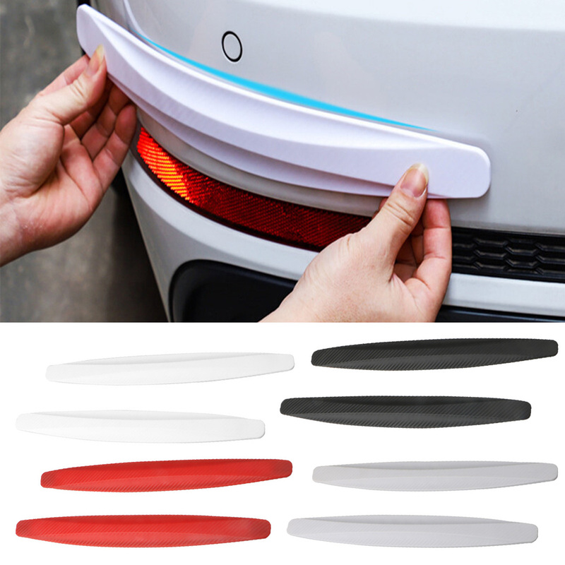 Anti-Collision Car Bumper Protector Strip for Car Protection 2Pcs Car Bumper Protector Strip Anti-Scratch Strips Anti-Collision Rubber Car Bumper Corner Strip Sticker