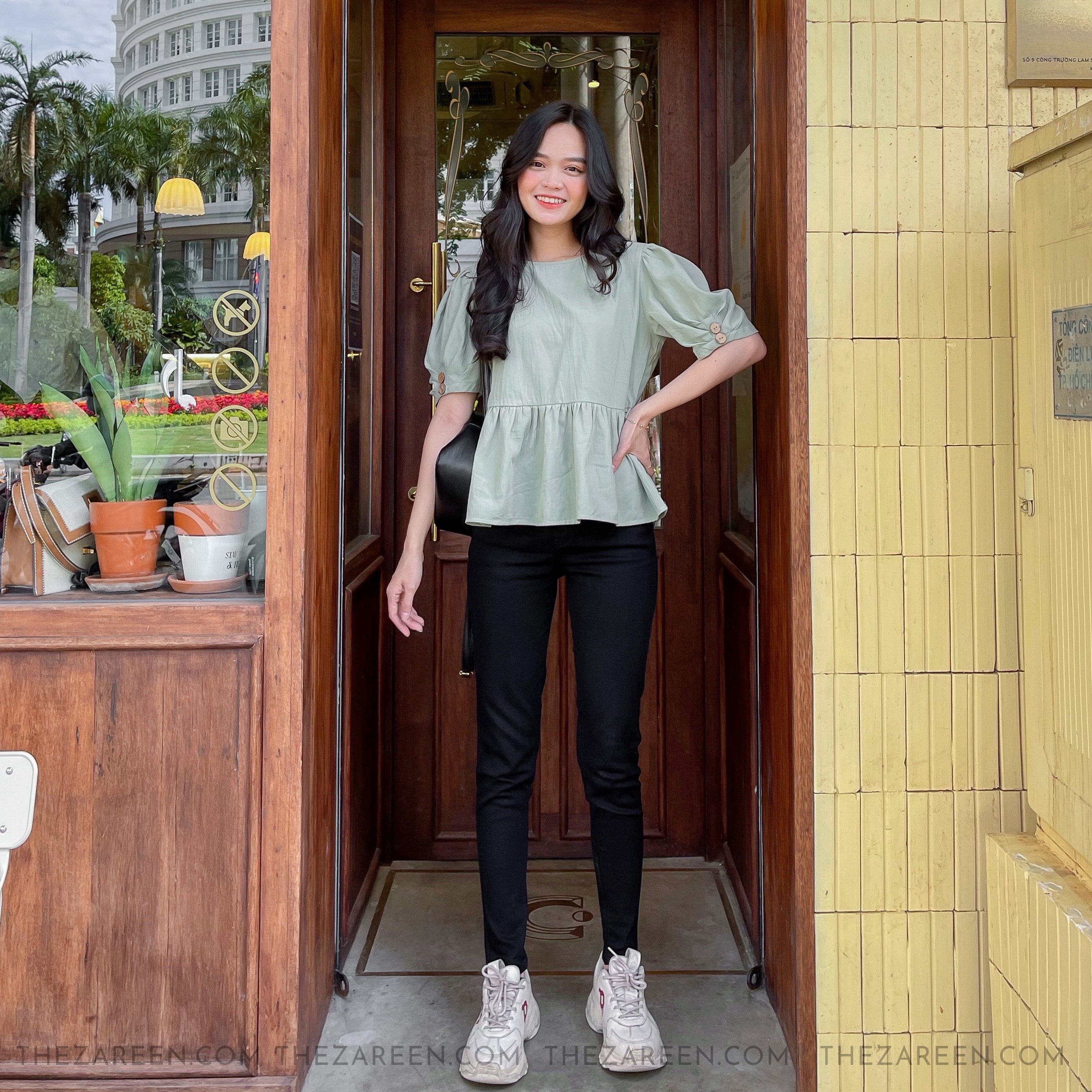 ZAREEN | QUẦN JEANS SKINNY BASIC JEA129 ĐEN