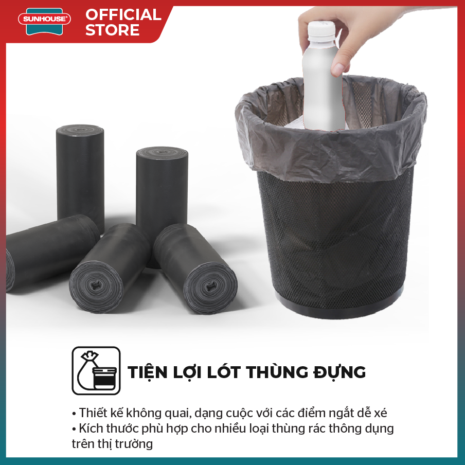 Túi đựng rác phân hủy sinh học SUNHOUSE KS-GA4555B - Hình ảnh 2