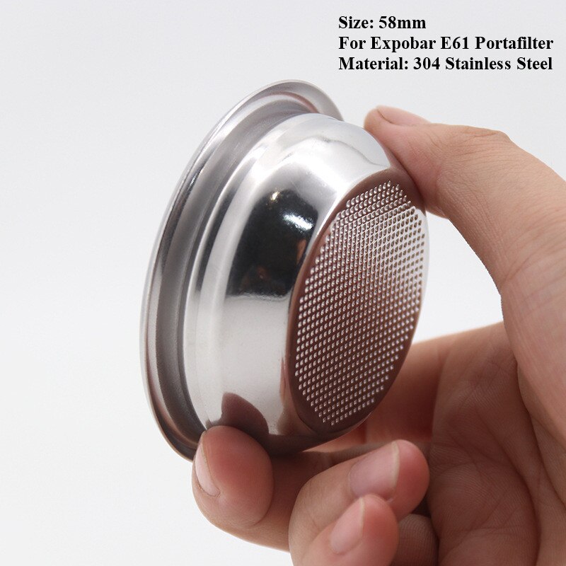 58Mm 7/18G Replacement Basket For Bottomless Portafilter Filter E61 Coffee Machine Coffee Maker Espresso Parts