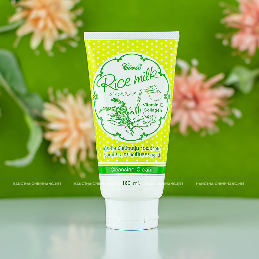 Sữa Rửa Mặt Gạo Vitamin E & Collagen Thái Lan 180ml
