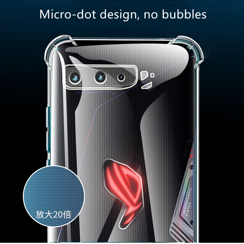 xprmy for ASUS ROG Phone 3 Strix Shock Absorbing Ultra Clear Jelly Case ...