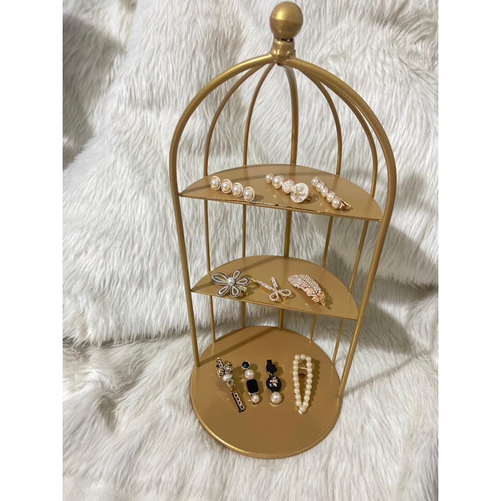 kệ mỹ phẩm,kệ lồng chim 3 tầng