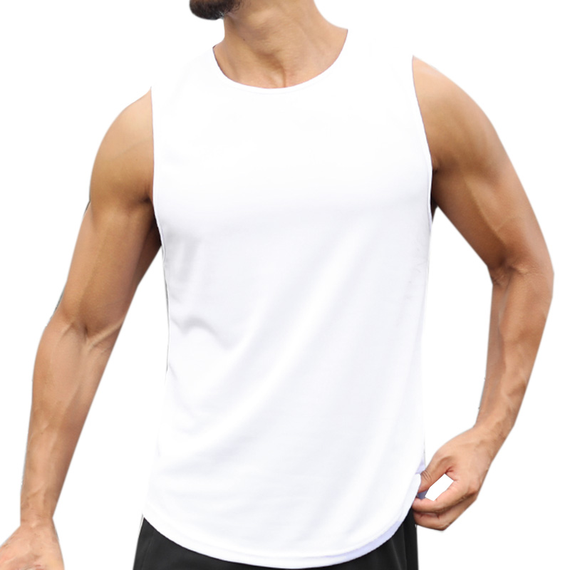 Marathon Quick-Drying Sports Vest Men's Sleeveless Running Training Basketball Loose Fitness Vest.