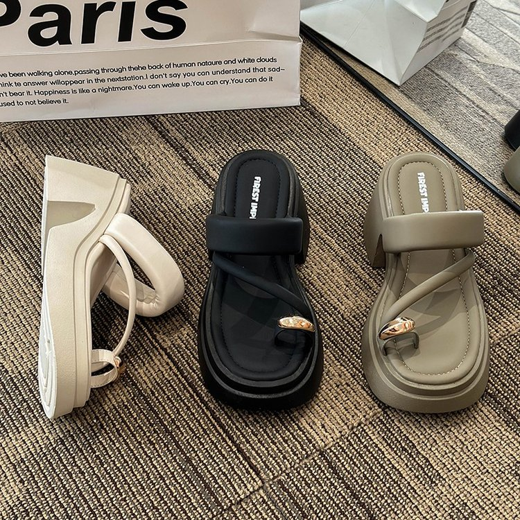 Giày Sandal Đế Xuồng Mềm Thời Trang Cho Nữ