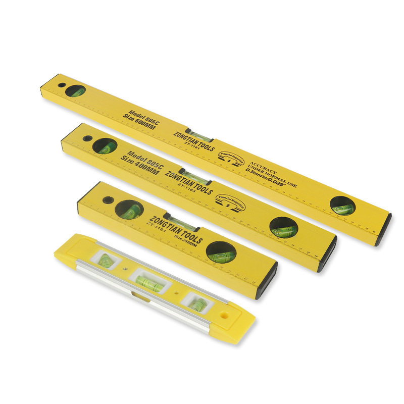 High-precision aluminum alloy horizontal ruler solid strong magnetic horizontal ruler Professional household measurement ruler