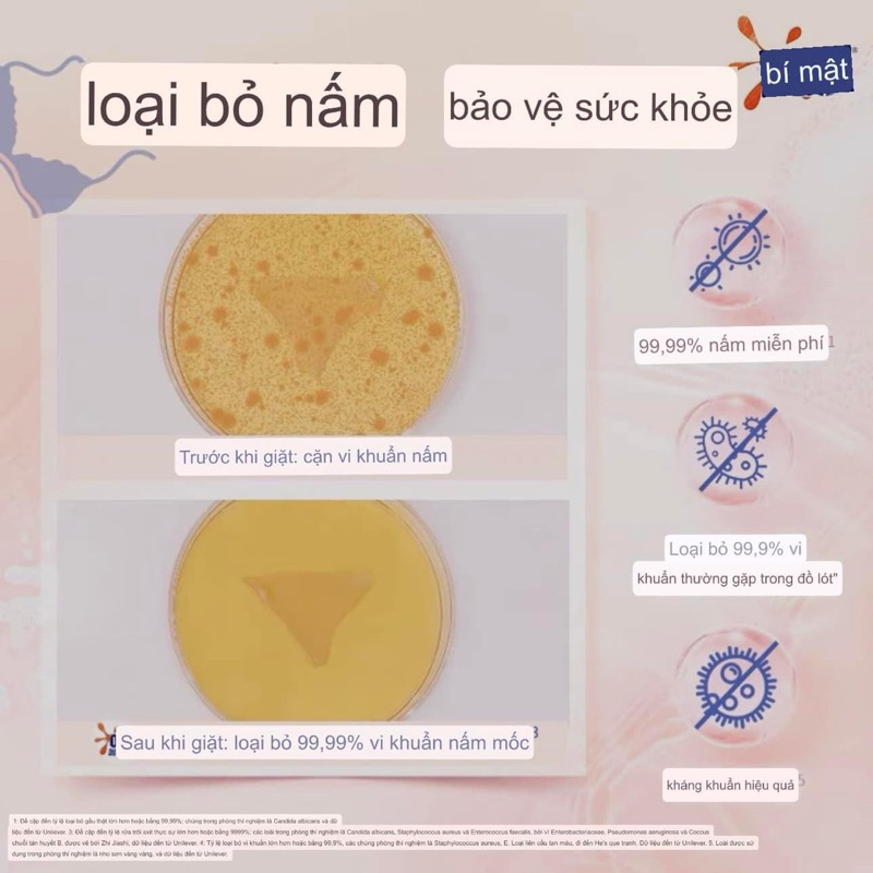 Nước giặt đồ lót Omo