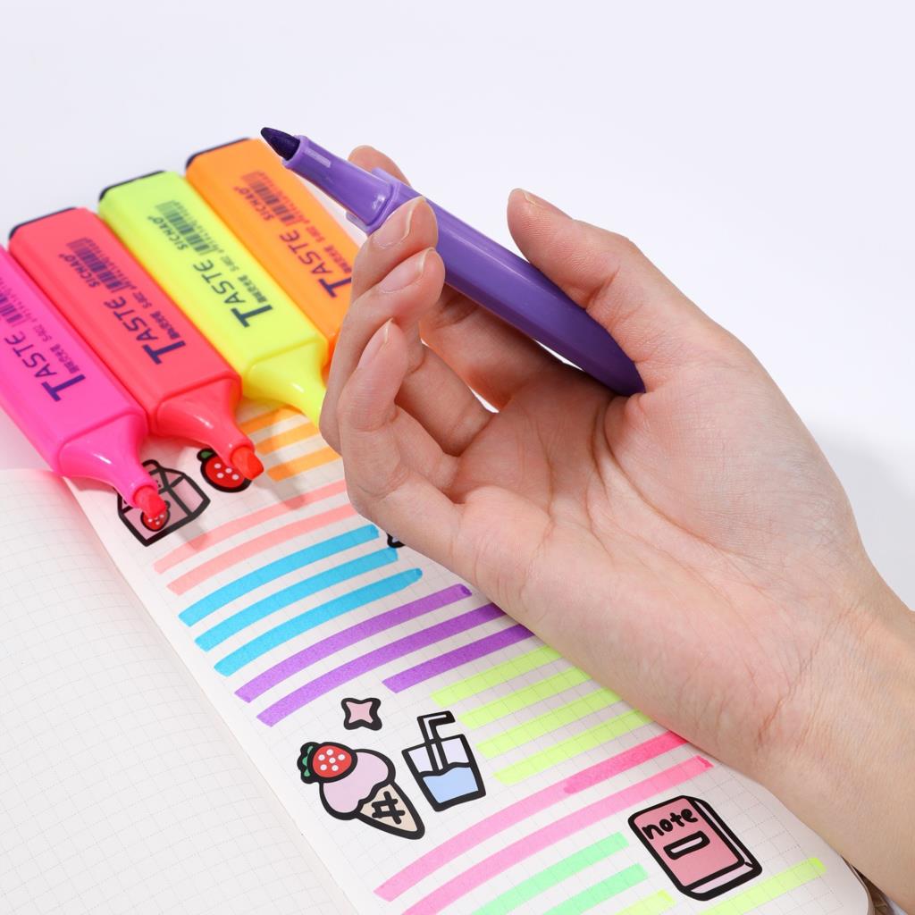 %E3%80%90The%20Quiet%20Page%E3%80%91Pastel%20Flat%20Single%20Head%20Light%20Color%20Oblique%20Drawing%20Highlighters%20Fluorescent%20Pen%20Markers%20For%20School%20Supplies%204/6/8%20Pcs/set%20-%20Image%204