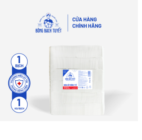 [HCM]BÔNG CẮT BẠCH TUYẾT 1KG (7X7 CM)