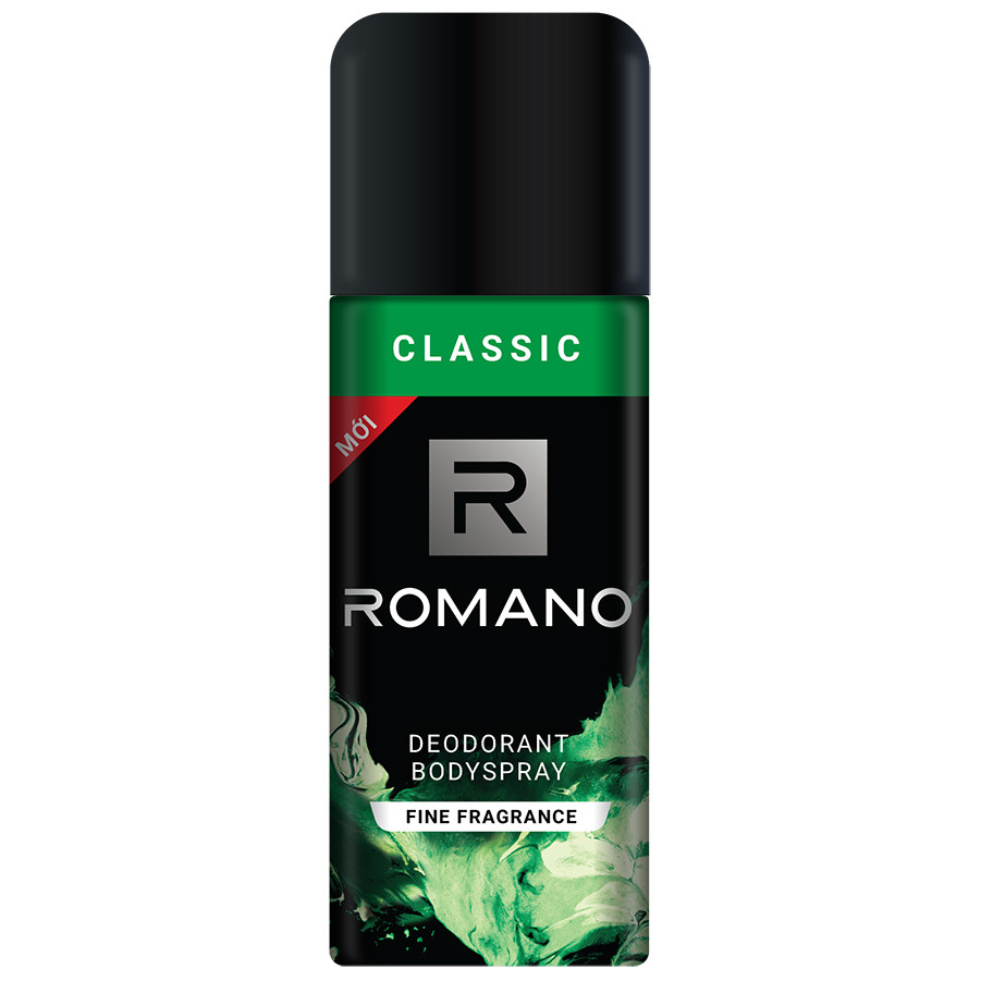 Xịt khử mùi toàn thân Romano 150ml