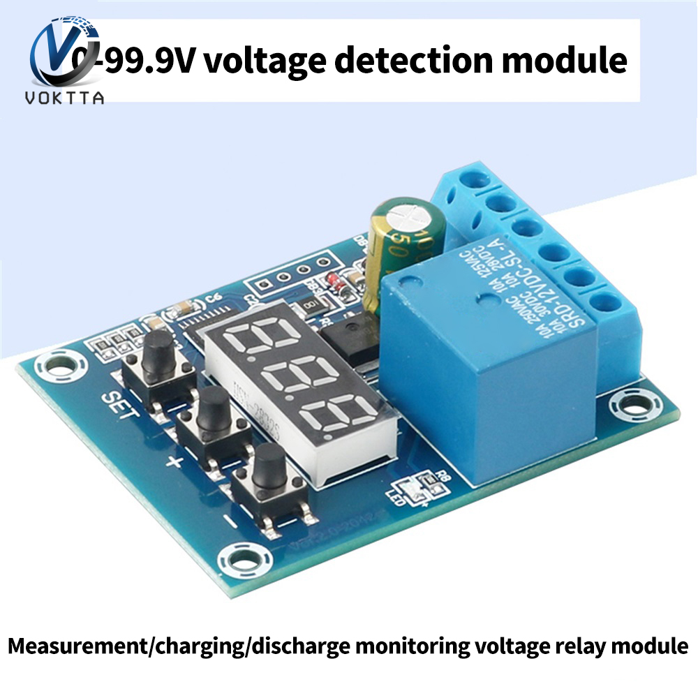 Voktta DC 9V phát hiện điện áp mô-đun tiếp sức mạch Mô-đun giám sát