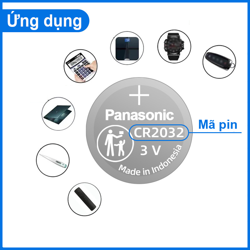 ( 1 viên) Pin cúc áo, pin lithium 3V Panasonic