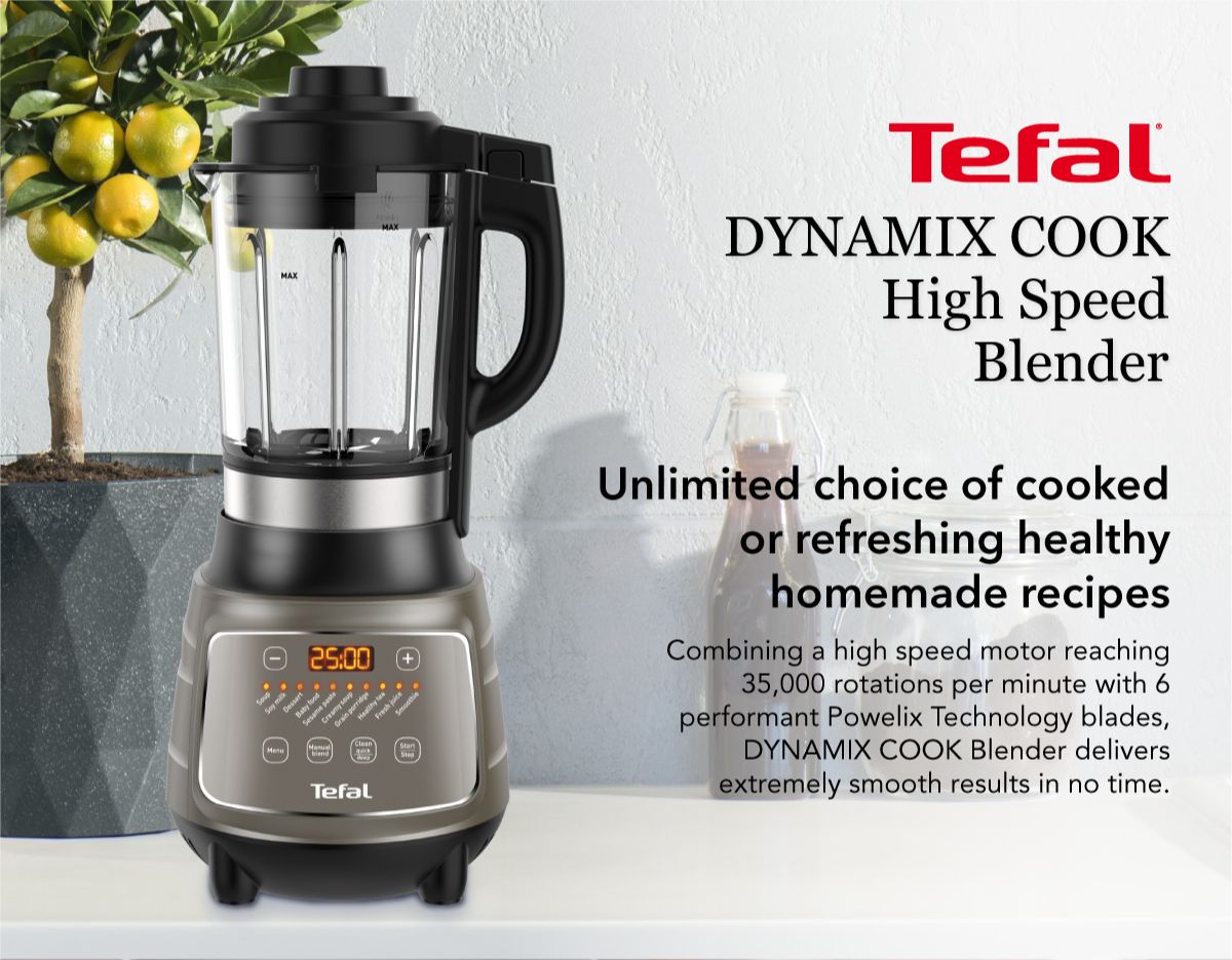 TEFAL BL967 Dynamix Cook High Speed Cooking Blender BL967B65