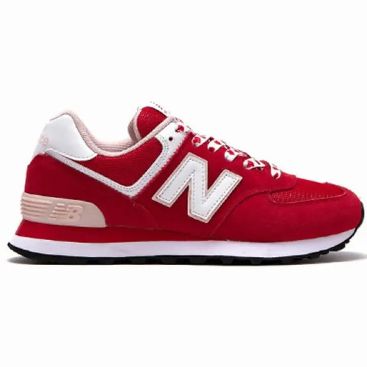 red and white new balance 574