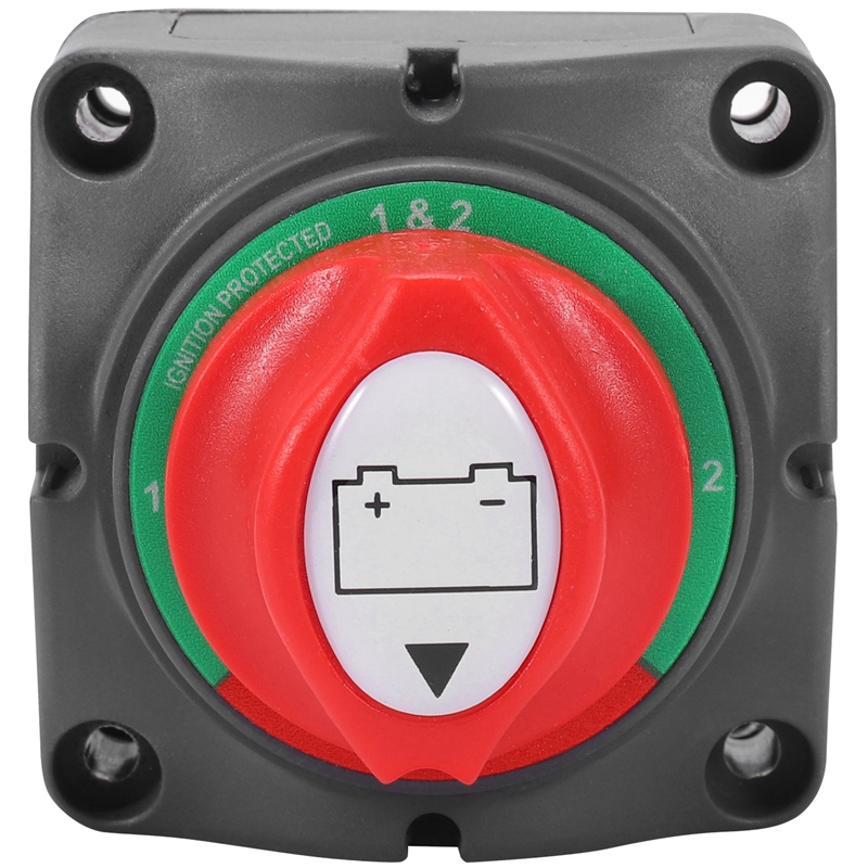 3 Position Disconnect Isolator Master Switch, 12-60V Battery Power Cut Off Kill Switch, Fit for Car/Vehicle/RV/Boat/Marine, 200/1250 Amps Waterproof