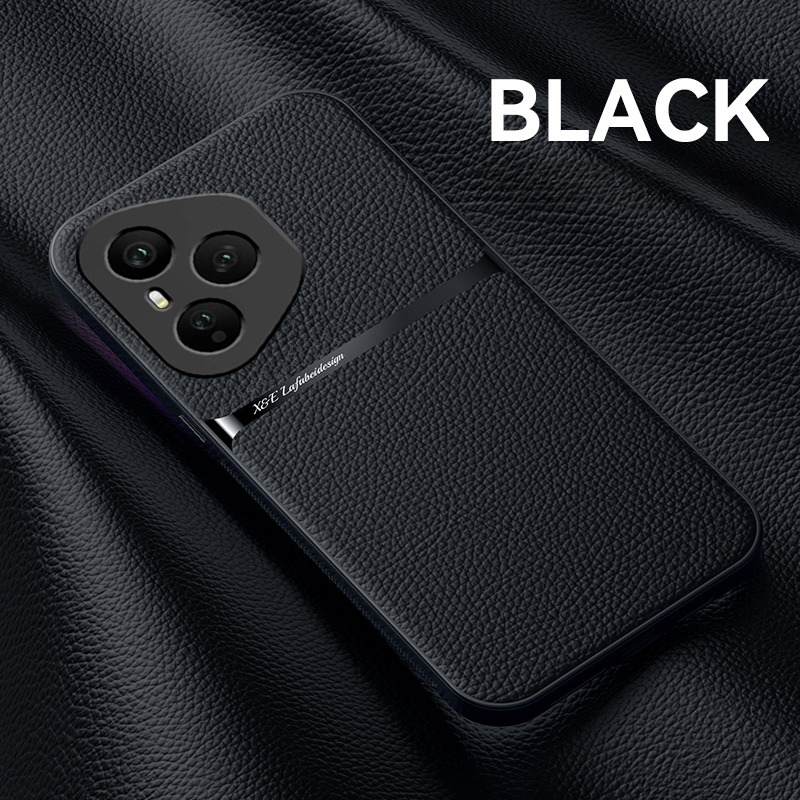 Phone case Honor 400 Pro Soft Silicone Litchi Pattern Matte Ultra Thin Magnetic Leather Shockproof Honor 400Pro Back cover. 