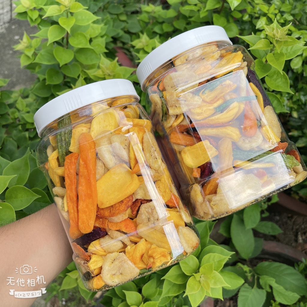 Thập cẩm sấy - trái cây sấy Hũ 500gram ( Loại ít chuối )