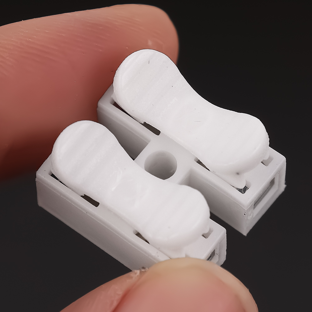 20 cái kết nối nhanh CH-2 tái sử dụng khối thiết bị đầu cuối an toàn mùa xuân Bộ Đấu nối nhanh Điện 2 kẹp dây điện nối Clip