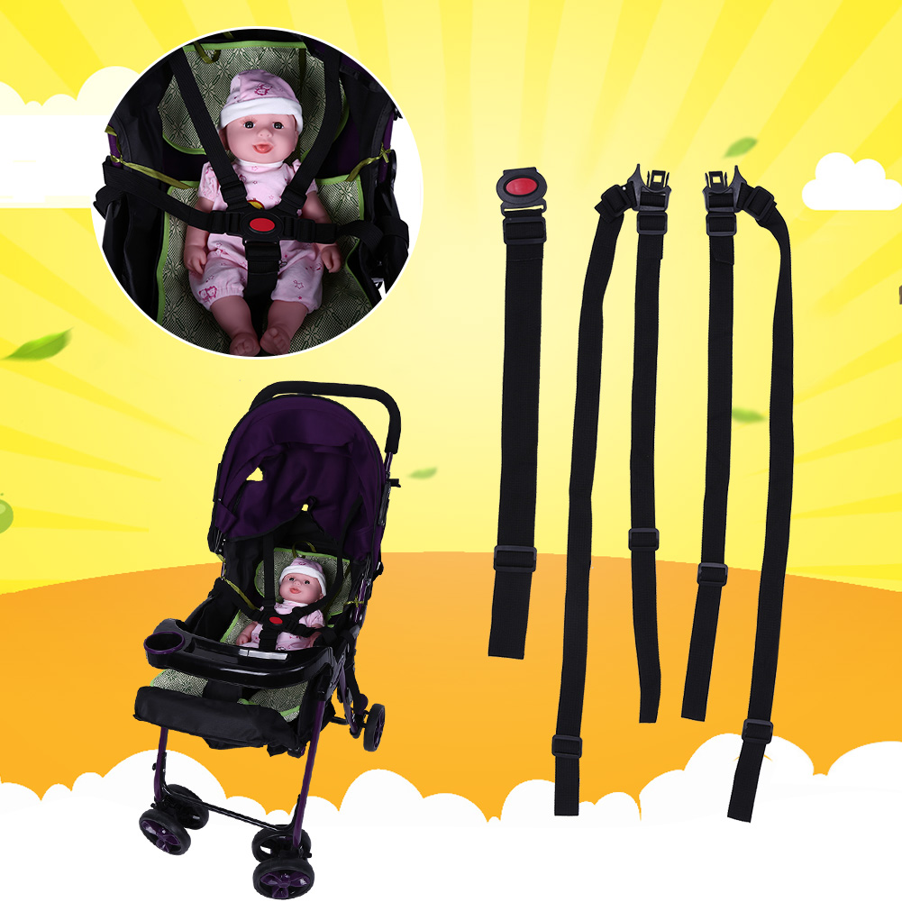 Baby Chair Safety Harness Multi-functional Durable Child Pram Seat Safe Baby Chair Safety Belt Car Baby Seat Kids Dining Chair Pushchair for Baby Stroller