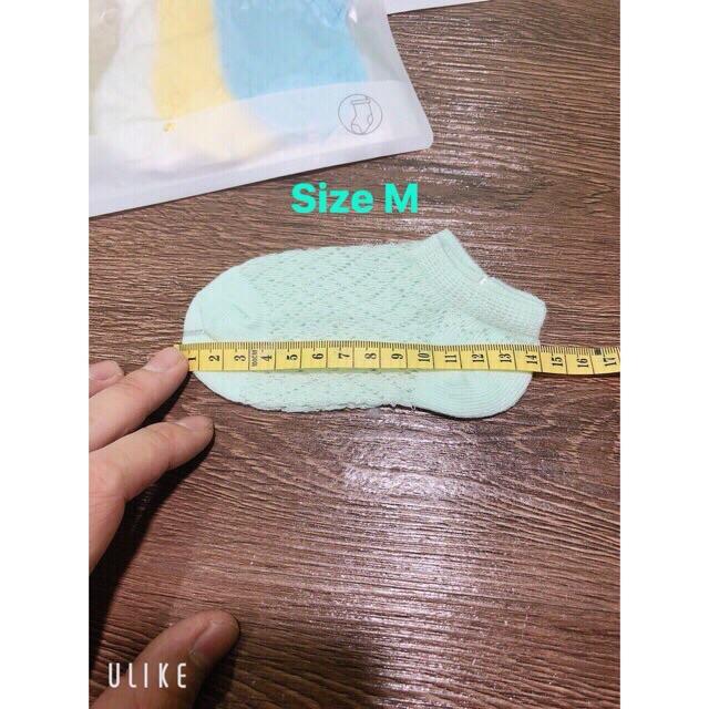 Set 5 đôi tất lưới hàn quốc cho bé (0-4 tuổi)