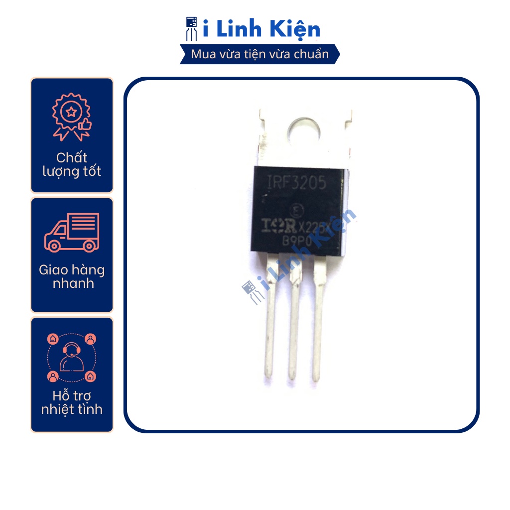 IRF3205 lưng đồng IR mosfet 110A 55V chất lượng tốt.