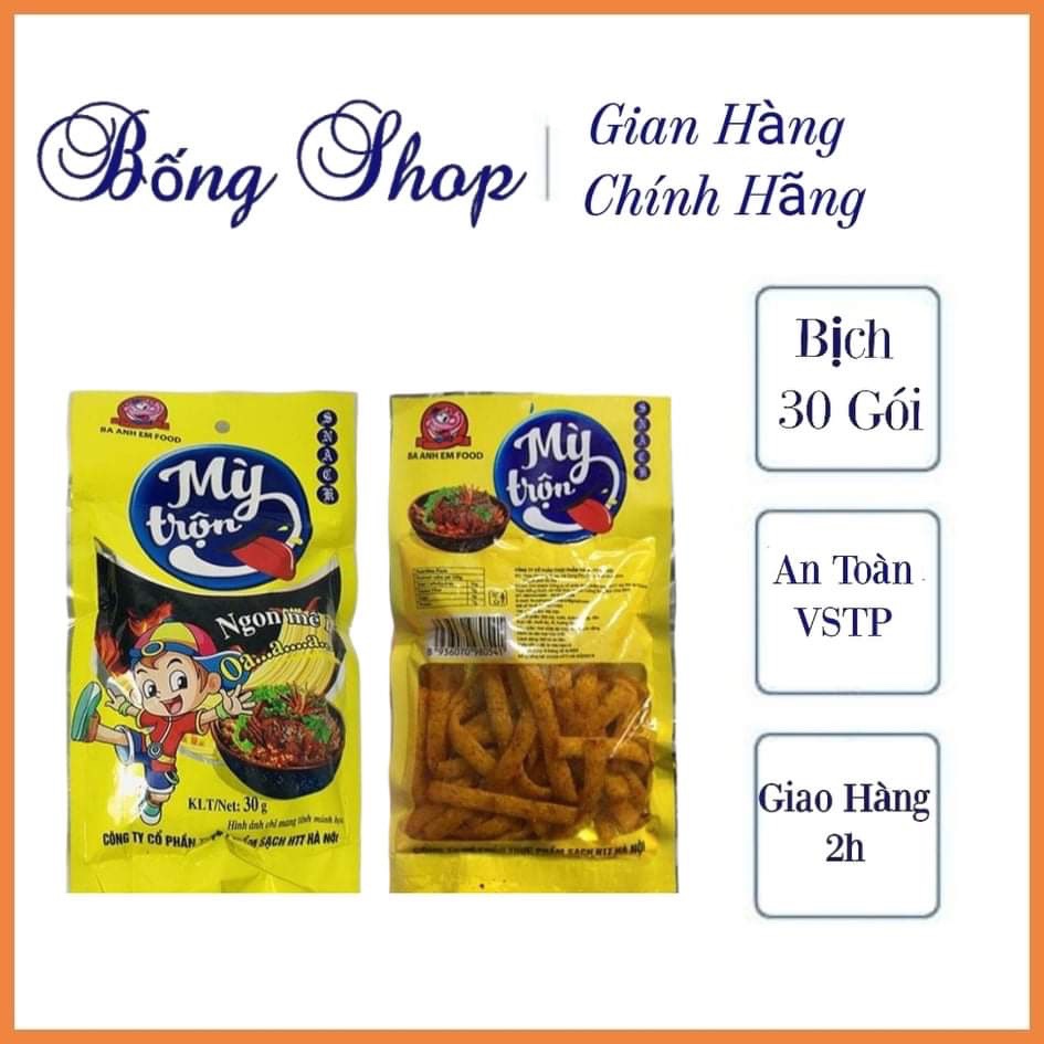 [Sỉ] Combo 30 Gói Snack Mỳ Trộn Đồ Ăn Vặt Siêu Ngon