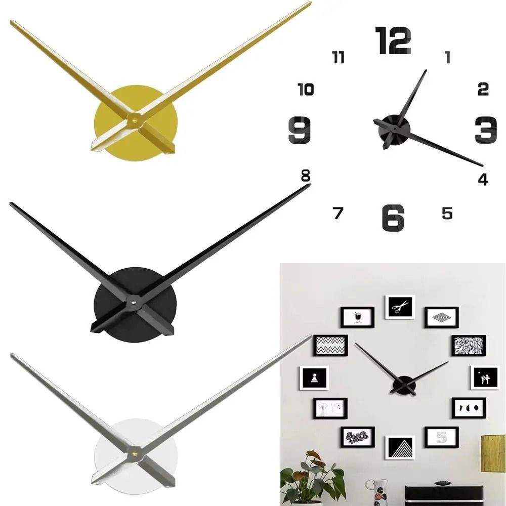 Creative DIY Wall Clock Movement Mechanism Silent Long Shaft Clock ...