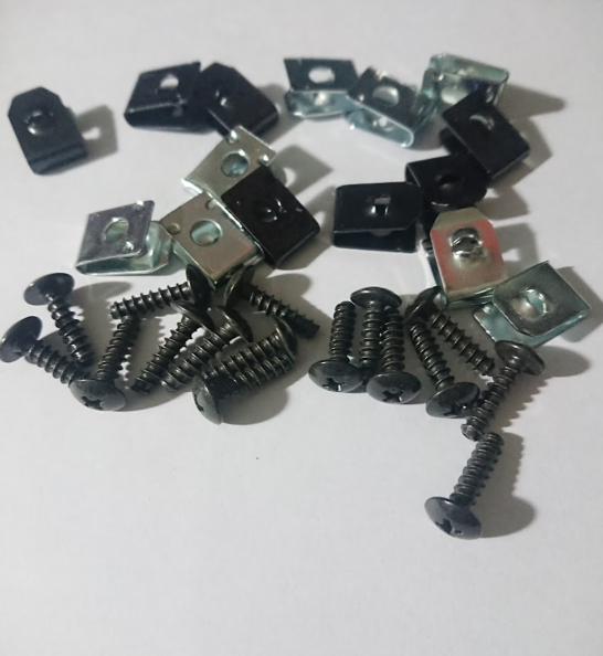 [HCM] 10 kẹp + 10 ốc 4 li ren xoắn gắn dàn áo xe HONDA và SYM / ốc áo xe Honda