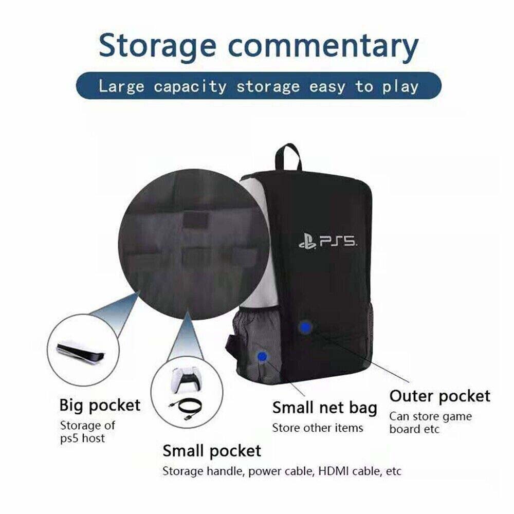PS5 Bag Game Console Backpack for Sony Playstation 5 Console Travel Bag Host Back Pack Portable Satchel
