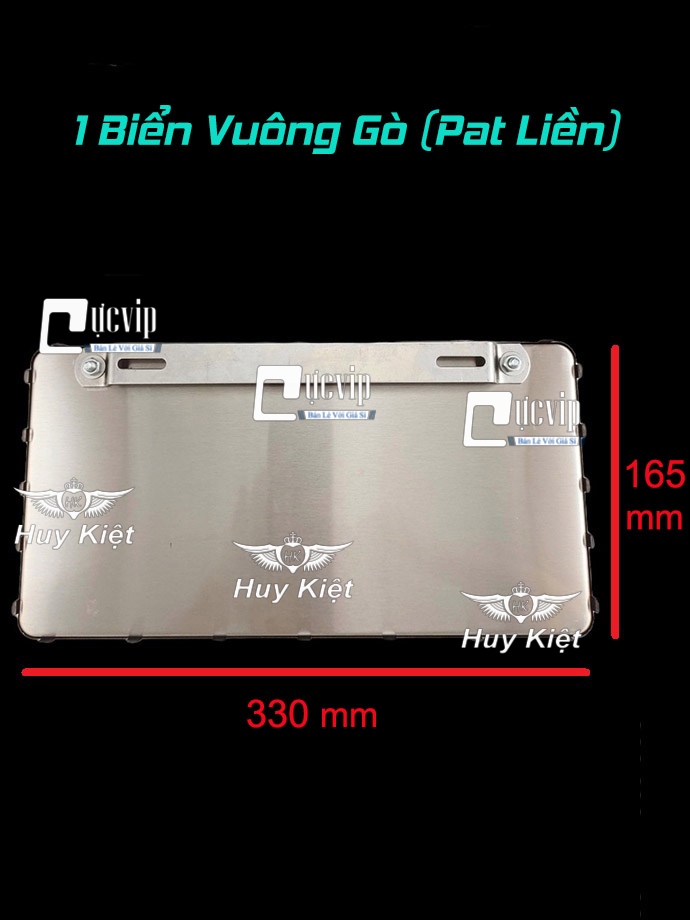 [HCM]Khung Biển Số Vàng Ô Tô Inox Cho Xe Kinh Doanh Vận Tải MS3436