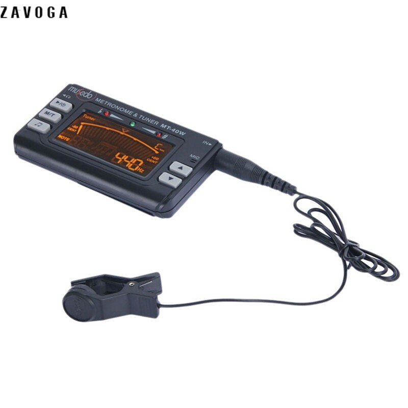 Zavoga musedo mt-40w - electronic digital lcd metro-tuner tone generator - 3 in 1 lcd clarinet saxophone tuner/metronome for musicians