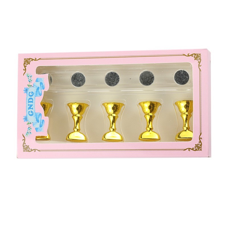 Đế gắn móng giả tập vẽ nail, đế nam châm gắn móng (Set 5 chiếc)