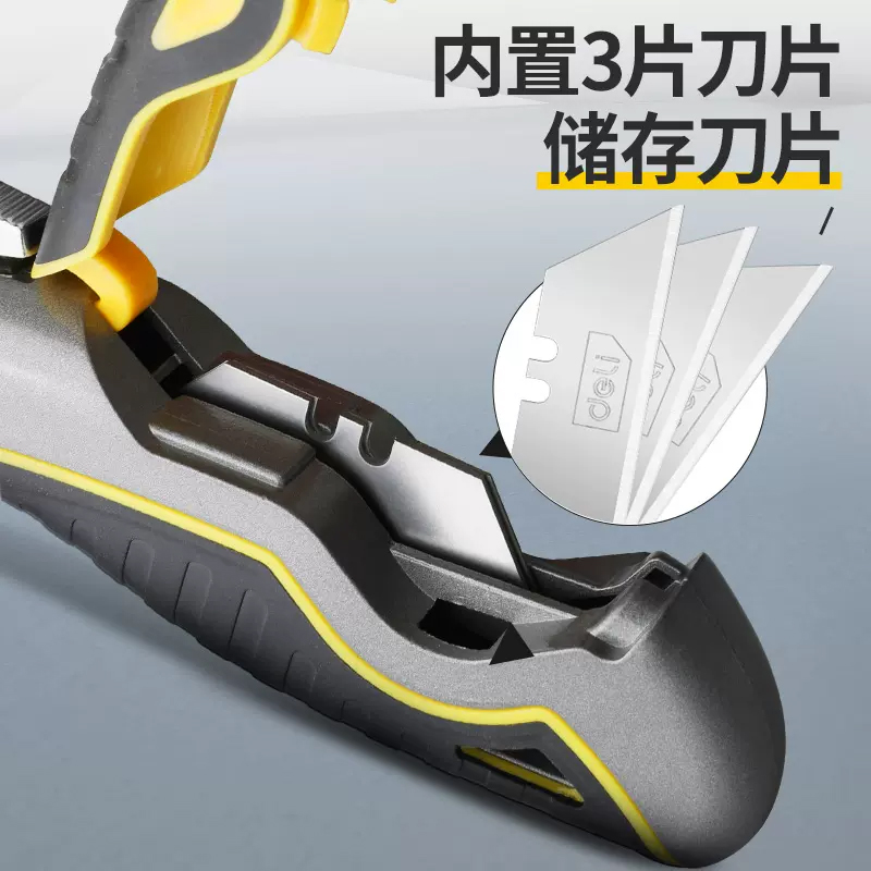 Deli Zinc Alloy Utility Knife, Box Heavy Duty Retractable for Cartons ...