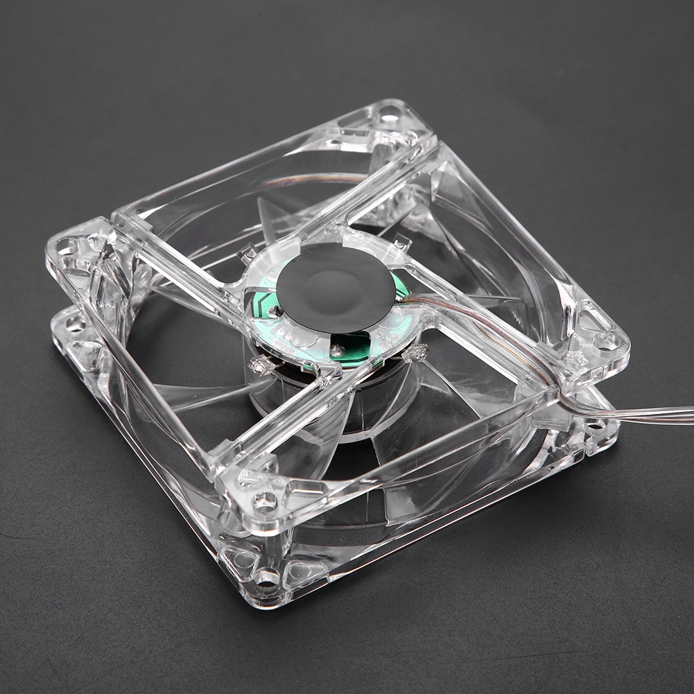 CPU coling Fan Led 8cm USB ánh sáng đầy màu sắc trong suốt quạt tản nhiệt 5V CPU quạt tản nhiệt cho máy tính để bàn
