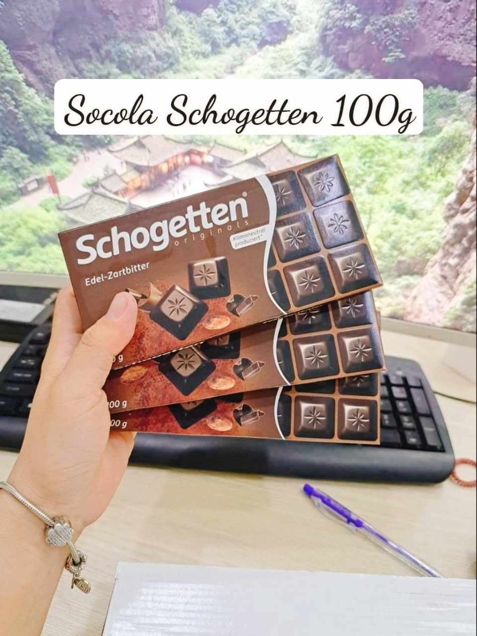 Socola Schogetten 100g ( socola đen đắng nhẹ ) leetrinh