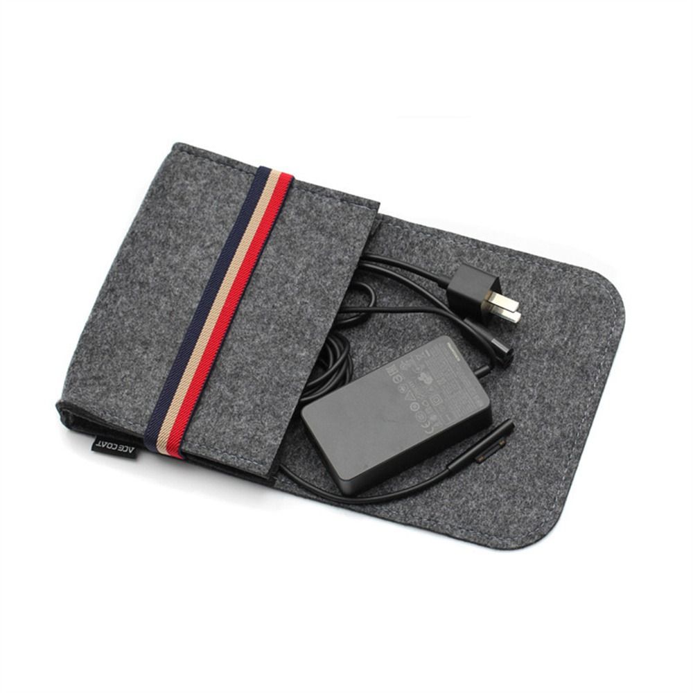 NPIQL Multifunction Travel USB Cable Earphone Coin Package Mouse Pouch Felt Storage Bag Data Cable Case Chargers Storage Bags Organizer Bag
